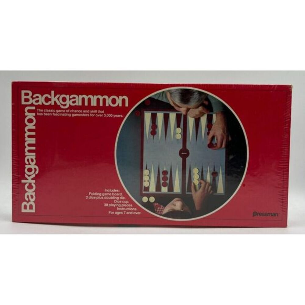 Backgammon Board Game Vintage‎ Pressman SEALED READ